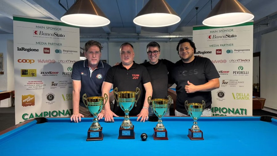 Risultati Campionati Ticinesi 2026 di palla 8